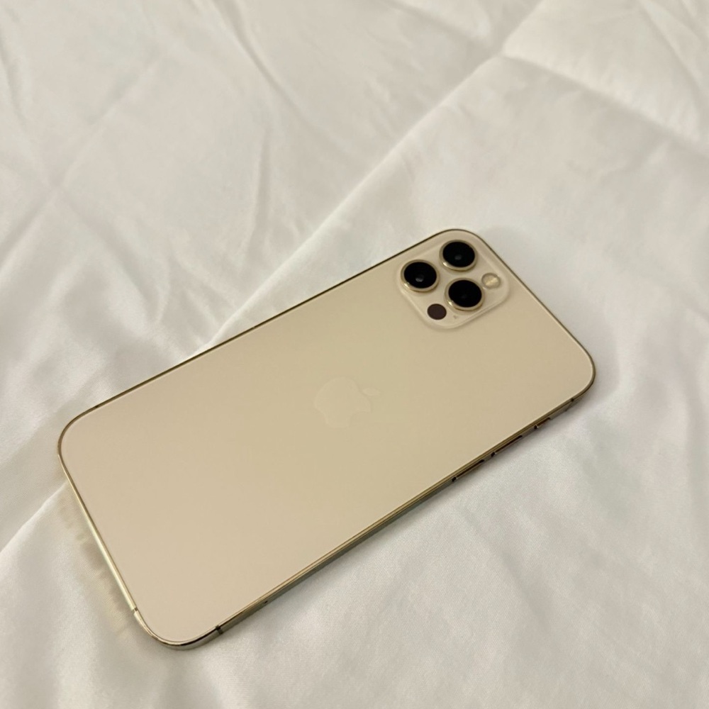 Apple Gold iPhone with Triple Camera System